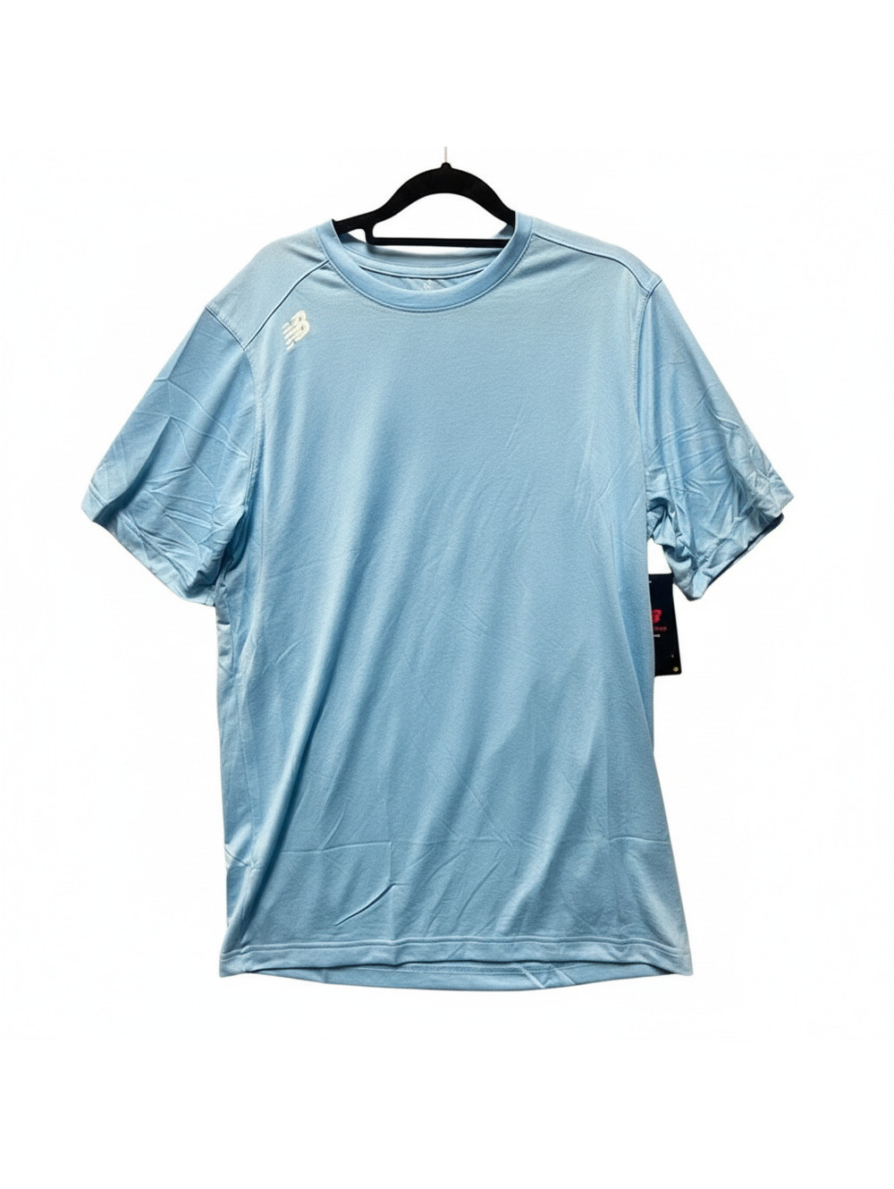 New Balance Men's Light Blue Performance Short Sleeve T-Shirt Size Large